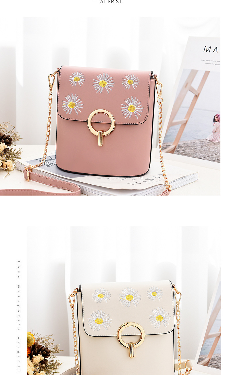 Simple little Daisy fresh and sweet student bag lady shoulder bag woman cross-body bucket bag vendor bag supply