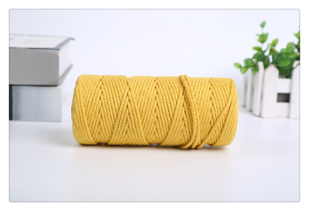 Color Cotton String Hand-Woven DIY Cotton Cord Color Decorative Rope Binding Rope Braided Rope Factory Direct Supply Color Cotton String Hand-Woven DIY Cotton Cord Color Decorative Rope Binding Rope Braided Rope Factory Direct Supply