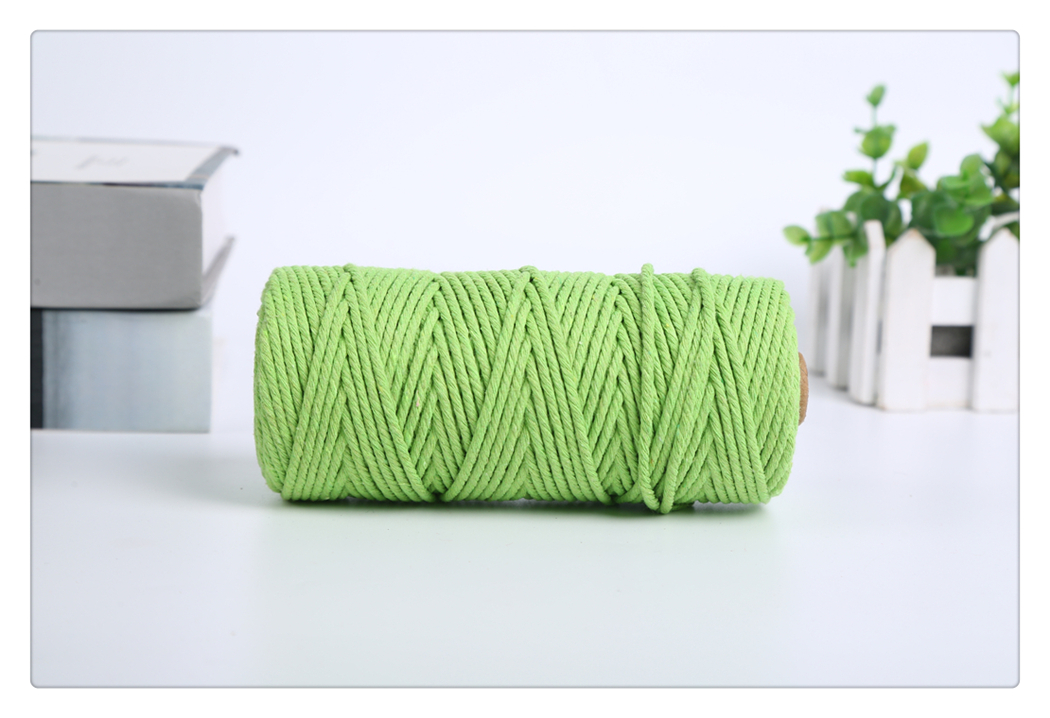 Color Cotton String Hand-Woven DIY Cotton Cord Color Decorative Rope Binding Rope Braided Rope Factory Direct Supply Color Cotton String Hand-Woven DIY Cotton Cord Color Decorative Rope Binding Rope Braided Rope Factory Direct Supply