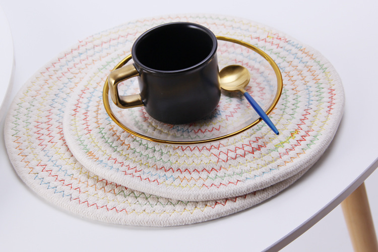 Cord Heat Resistant Heat Insulation HeatResistant Home Dining Table Cushion Coaster Bowl Mat Placemat Heat Proof Mat