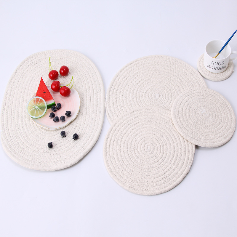 Cord Heat Resistant Heat Insulation HeatResistant Home Dining Table Cushion Coaster Bowl Mat Placemat Heat Proof Mat