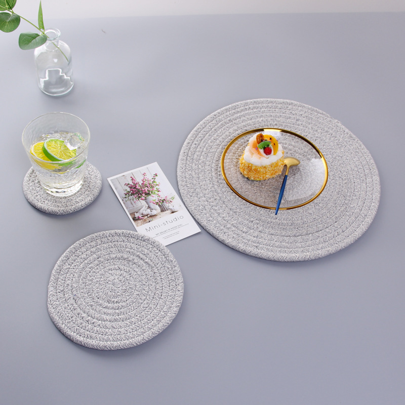 Cord Heat Resistant Heat Insulation HeatResistant Home Dining Table Cushion Coaster Bowl Mat Placemat Heat Proof Mat