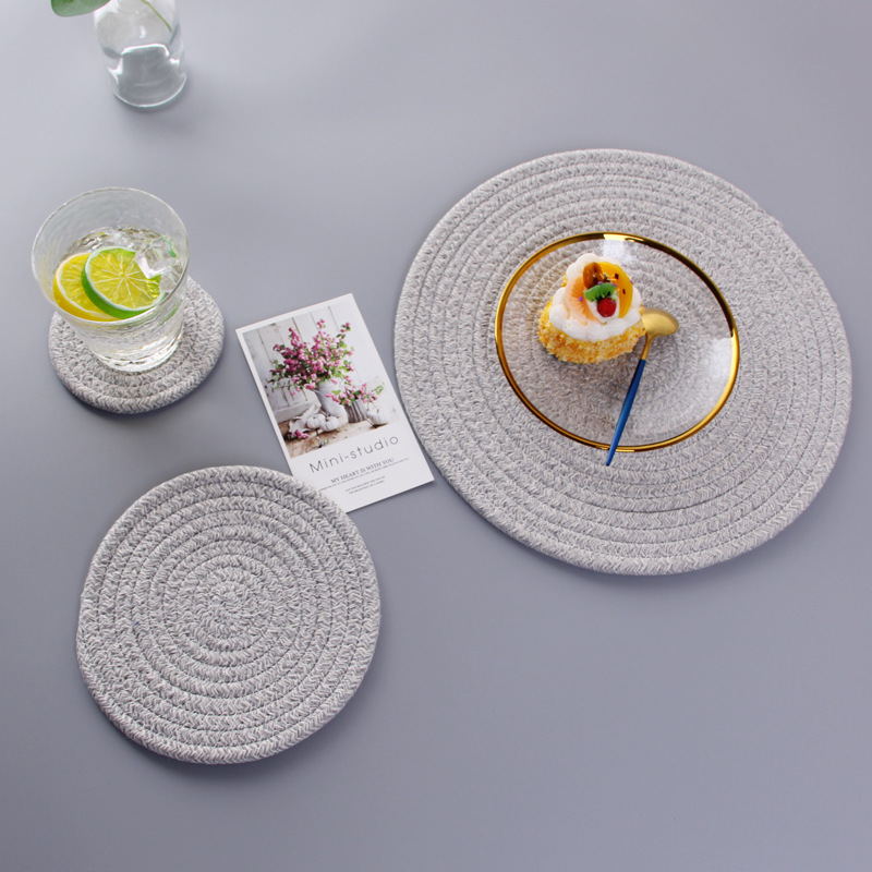 Cord Heat Resistant Heat Insulation HeatResistant Home Dining Table Cushion Coaster Bowl Mat Placemat Heat Proof Mat