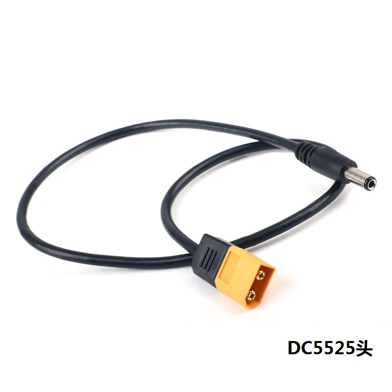 Xt60 to Dc5521/5525 Power Cord Model Airplane Battery Power Cord T12/Ts100 Electric Soldering Iron Adapter Cable