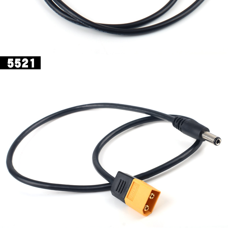 Xt60 to Dc5521/5525 Power Cord Model Airplane Battery Power Cord T12/Ts100 Electric Soldering Iron Adapter Cable