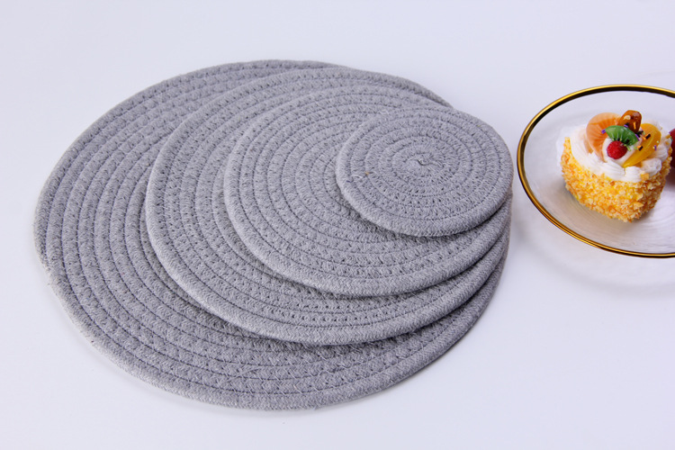 Japanese hand woven cord, Ironing, heat mate, heat resistant household table mat, cup mat, Bowl mat, meal mat, heat mat