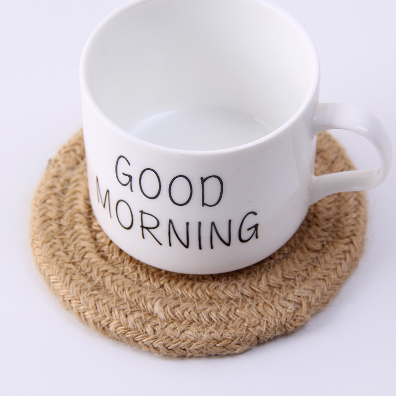 Japanese hand woven cord, Ironing, heat mate, heat resistant household table mat, cup mat, Bowl mat, meal mat, heat mat