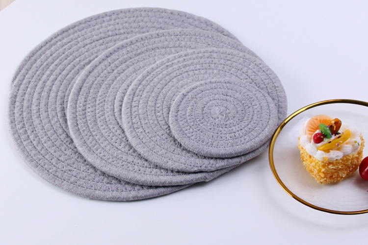 Japanese hand woven cord, Ironing, heat mate, heat resistant household table mat, cup mat, Bowl mat, meal mat, heat mat