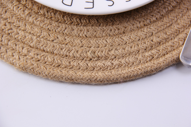 Japanese hand woven cord, Ironing, heat mate, heat resistant household table mat, cup mat, Bowl mat, meal mat, heat mat