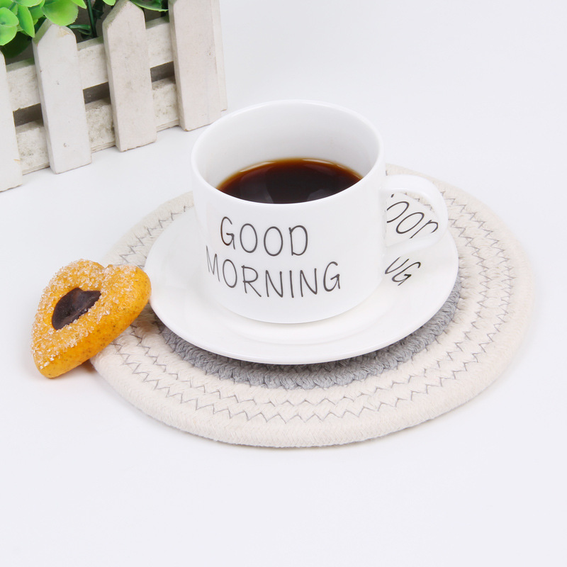 Japanese hand woven cord, Ironing, heat mate, heat resistant household table mat, cup mat, Bowl mat, meal mat, heat mat