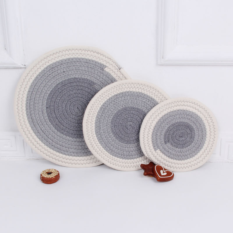 Japanese hand woven cord, Ironing, heat mate, heat resistant household table mat, cup mat, Bowl mat, meal mat, heat mat