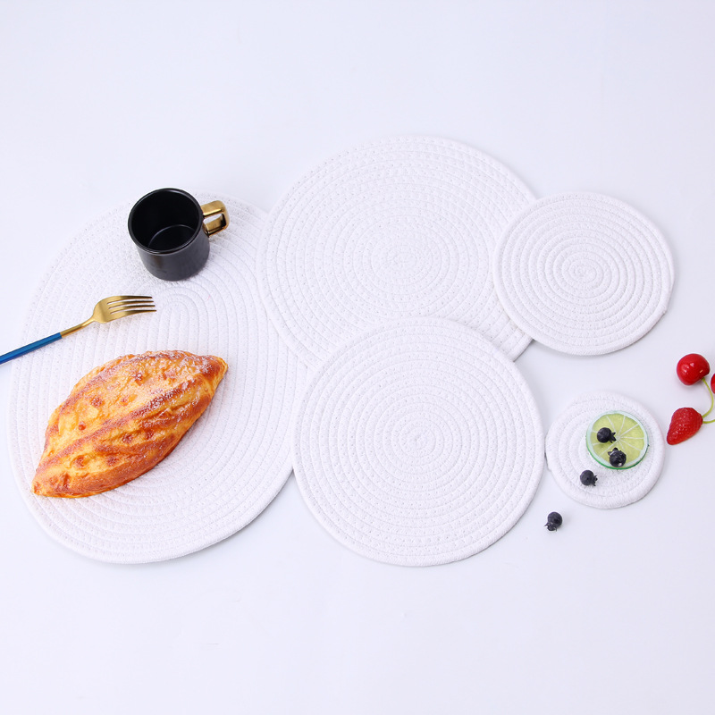 Japanese hand woven cord, Ironing, heat mate, heat resistant household table mat, cup mat, Bowl mat, meal mat, heat mat
