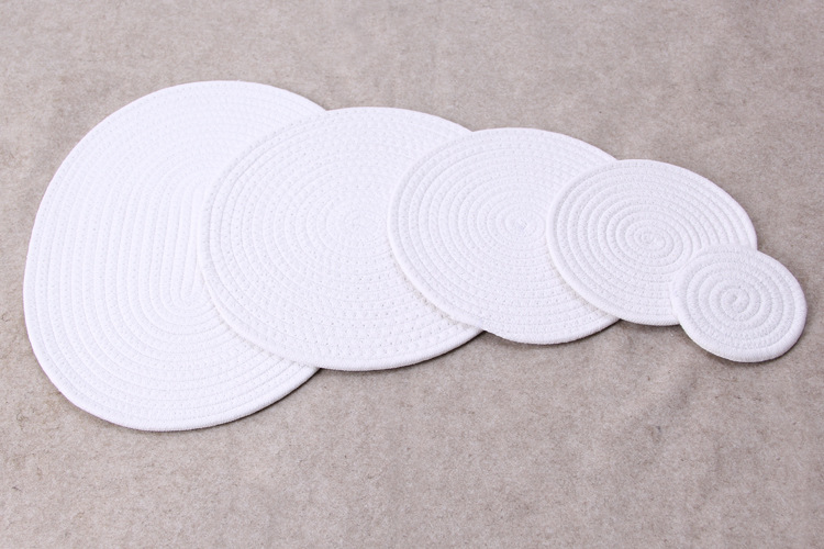 Japanese hand woven cord, Ironing, heat mate, heat resistant household table mat, cup mat, Bowl mat, meal mat, heat mat