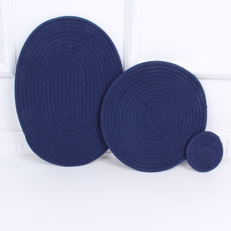 Japanese hand woven cord, Ironing, heat mate, heat resistant household table mat, cup mat, Bowl mat, meal mat, heat mat