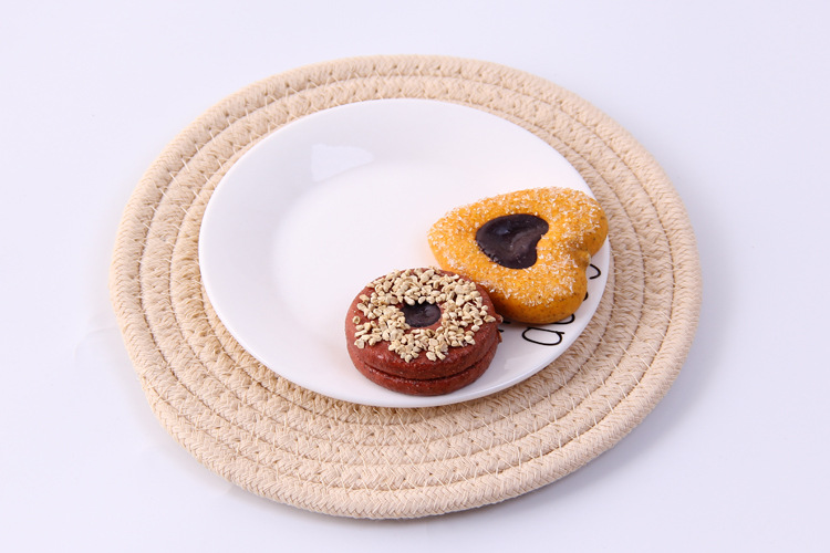 Japanese hand woven cord, Ironing, heat mate, heat resistant household table mat, cup mat, Bowl mat, meal mat, heat mat