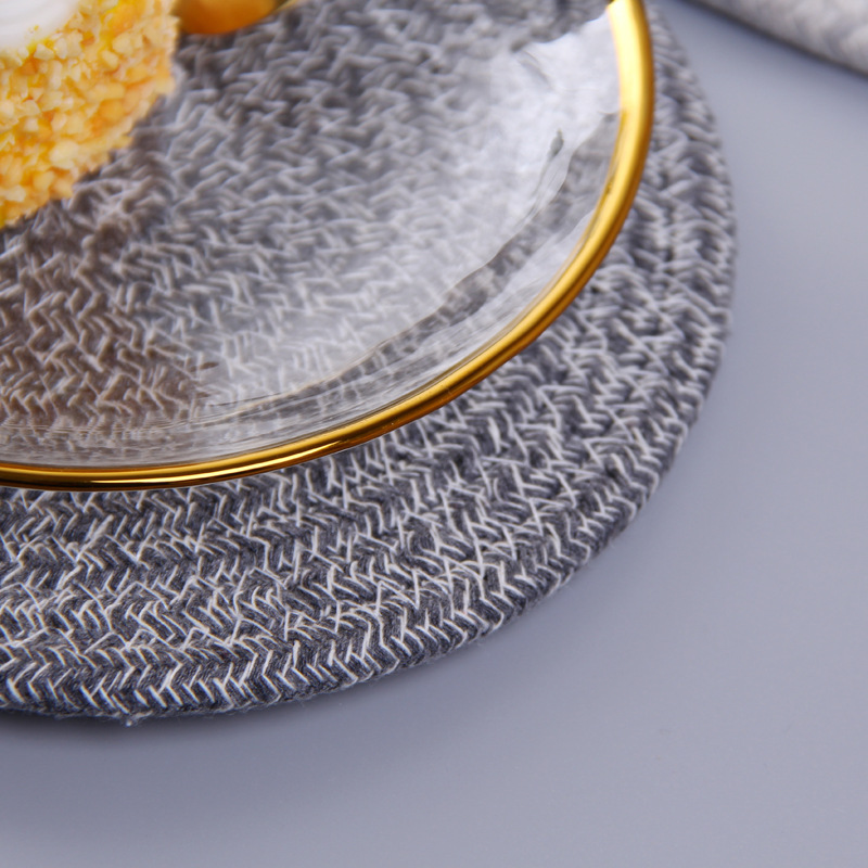 Japanese hand woven cord, Ironing, heat mate, heat resistant household table mat, cup mat, Bowl mat, meal mat, heat mat