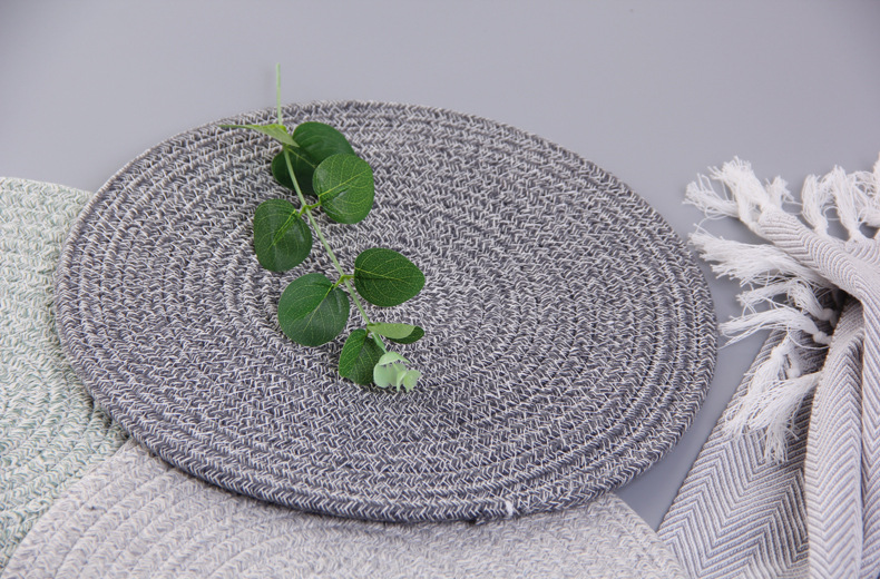 Japanese hand woven cord, Ironing, heat mate, heat resistant household table mat, cup mat, Bowl mat, meal mat, heat mat