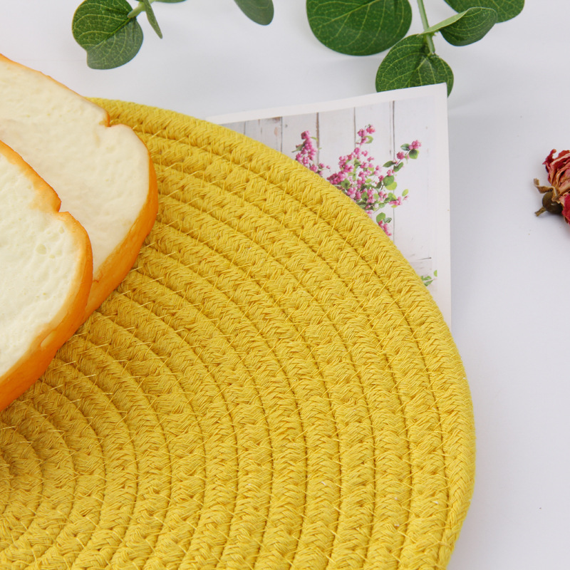 Japanese hand woven cord, Ironing, heat mate, heat resistant household table mat, cup mat, Bowl mat, meal mat, heat mat