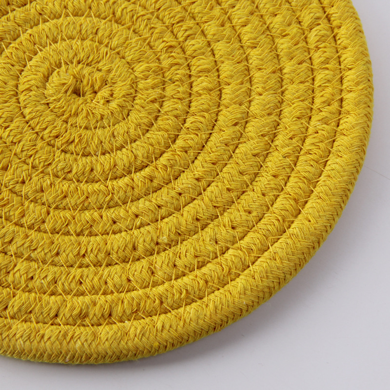 Japanese hand woven cord, Ironing, heat mate, heat resistant household table mat, cup mat, Bowl mat, meal mat, heat mat