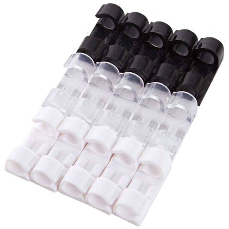 Storage Buckle Cord Manager Wall Sticker Network Cable Wire Holder Routing SelfAdhesive Buckle NailFree Windup Clamp
