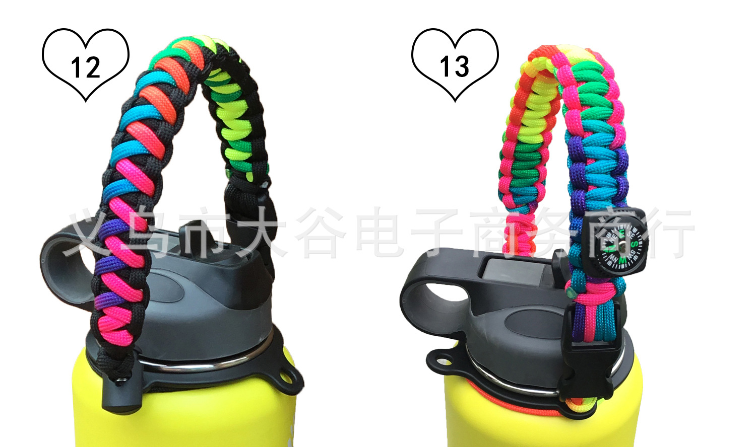 Amazon Hydro Flask Thermos Cup Parachute Cord Cup Rope Carrying Rope Water Bottle Portable Belt Rope Handle Handle
