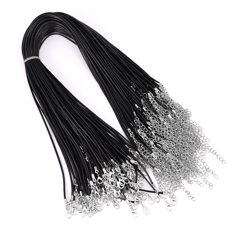 Korean Wax Cord Necklace Rope Factory Direct Sales Leather Rope Necklace Accessories Lanyard DIY Pendant Rope Wax Line Korean Wax Cord Necklace Rope Factory Direct Sales Leather Rope Necklace Accessories Lanyard DIY Pendant Rope Wax Line