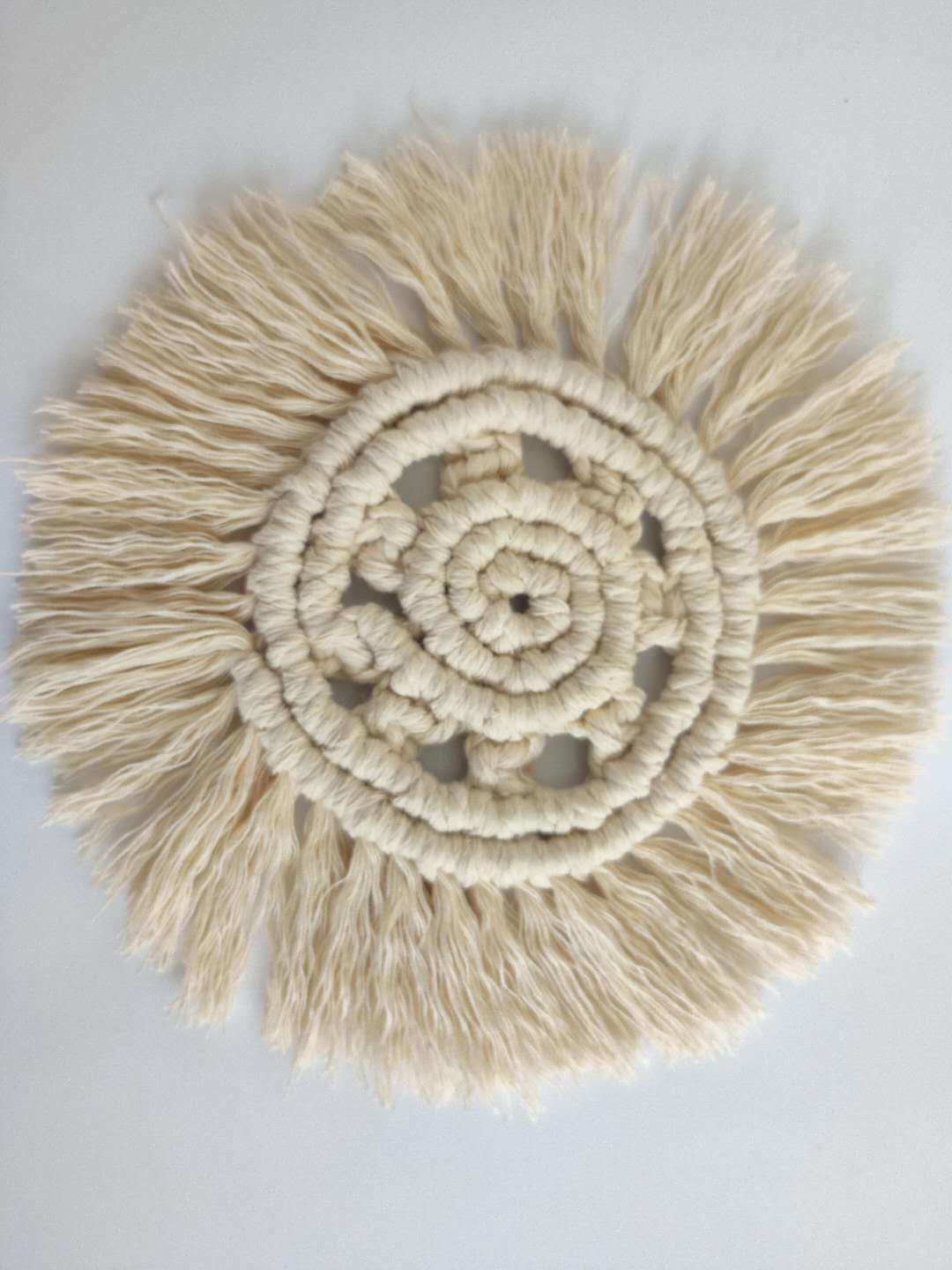 Ins Solanum hand-woven cotton cord meal MATS heat insulation bowl MATS coffee coasters floor stands supply