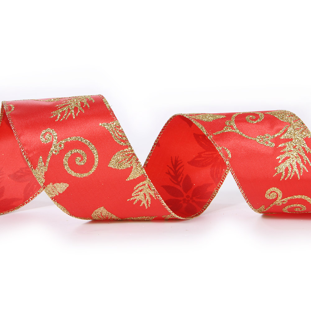 High Quality Decoration Braid Christmas Belt Gift Packaging Material Mesh Belt Yarn Strip Ribbon Factory Wholesale Customizable