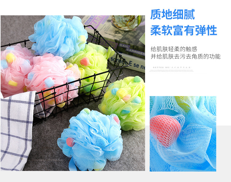 Factory Direct Supply KISSIMEE FL Comfortable Type Mesh Sponge Super Soft Material 30G Sponge Loofah Bath Sponge Color