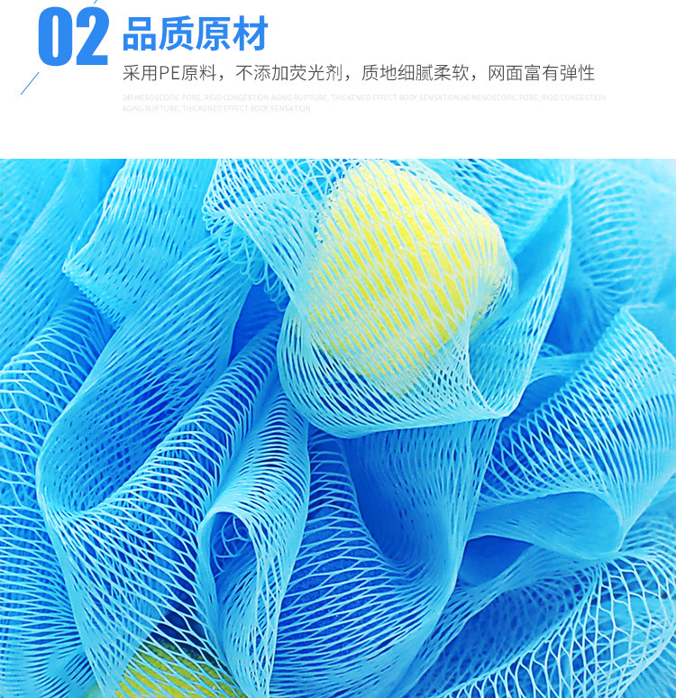 Factory Direct Supply KISSIMEE FL Comfortable Type Mesh Sponge Super Soft Material 30G Sponge Loofah Bath Sponge Color