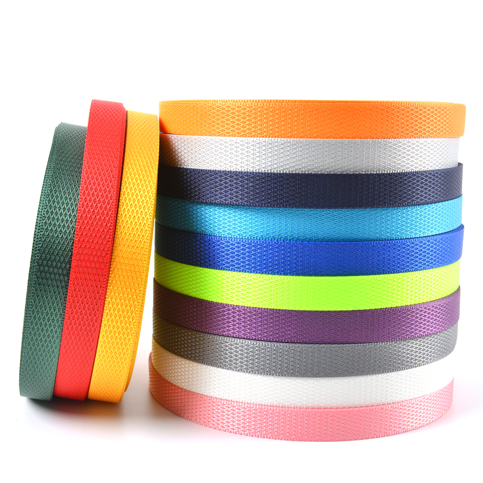 0.8mm Thick Specification Imitation Nylon Material Monochrome Diamond Mesh Tape Color Variety Factory Direct Sales