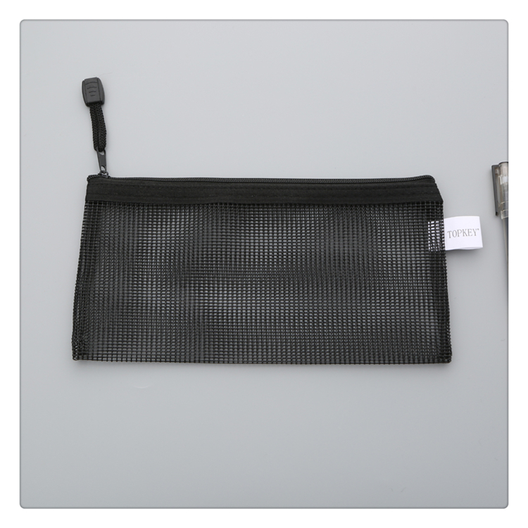Colorful Color Matching Fine Mesh Hollow out Zipper Bag File Material Storage Bag Student Pencil Case Examination Paper Bag Colorful Color Matching Fine Mesh Hollow out Zipper Bag File Material Storage Bag Student Pencil Case Examination Paper Bag