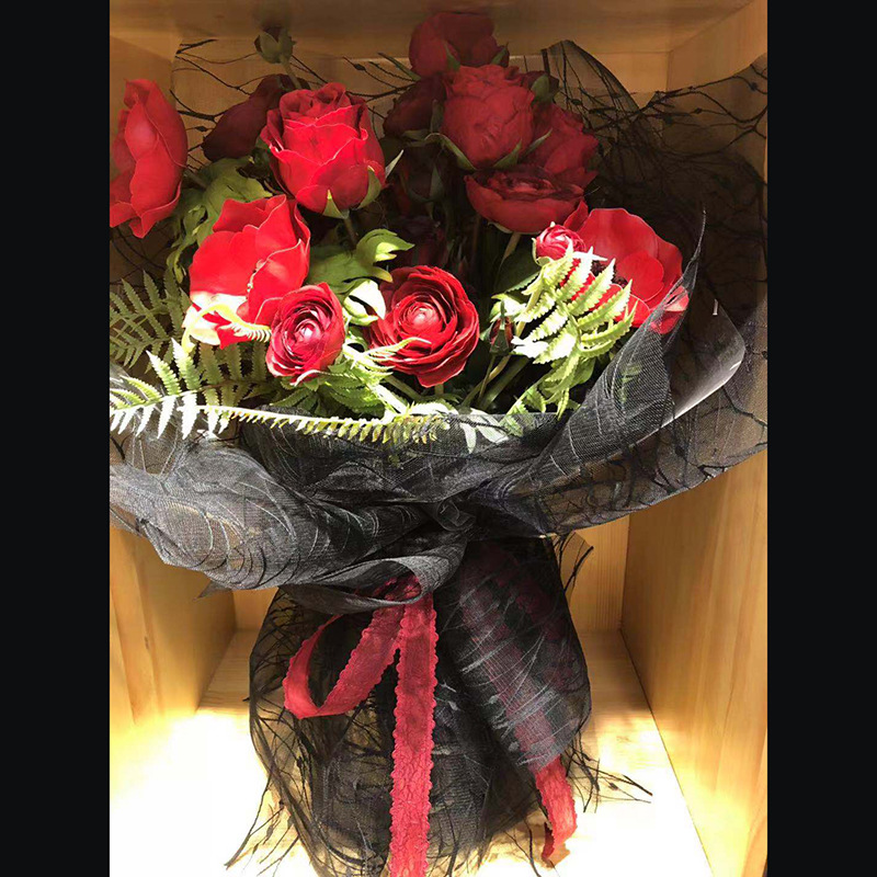 Material Mesh Voile Texture Bouquet Flowers Gift Box Packaging Material Wrapping Paper Bag Shop Supplies Wholesale