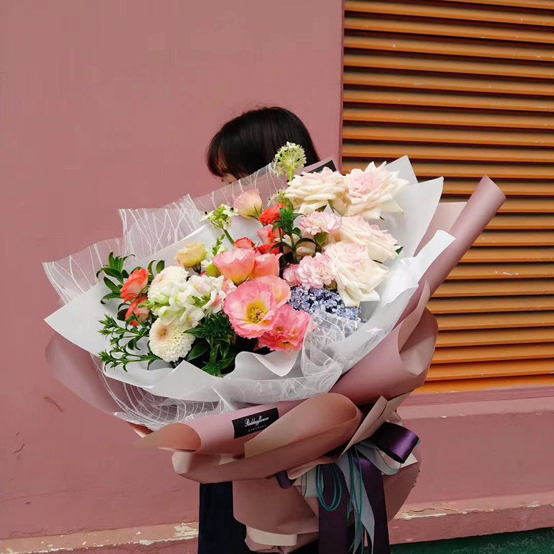 Material Mesh Voile Texture Bouquet Flowers Gift Box Packaging Material Wrapping Paper Bag Shop Supplies Wholesale