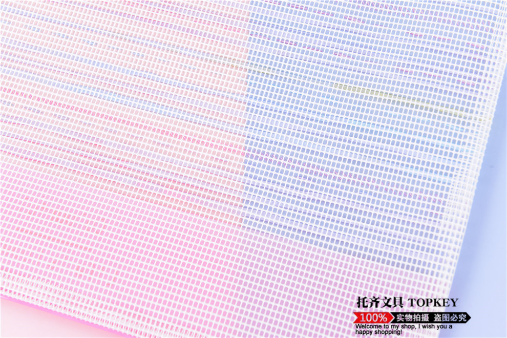 Spot Thickened Waterproof Transparent PVC Mesh Zipper Bag Large Capacity Material Storage Bag Student Document Information Bag Spot Thickened Waterproof Transparent PVC Mesh Zipper Bag Large Capacity Material Storage Bag Student Document Information Bag