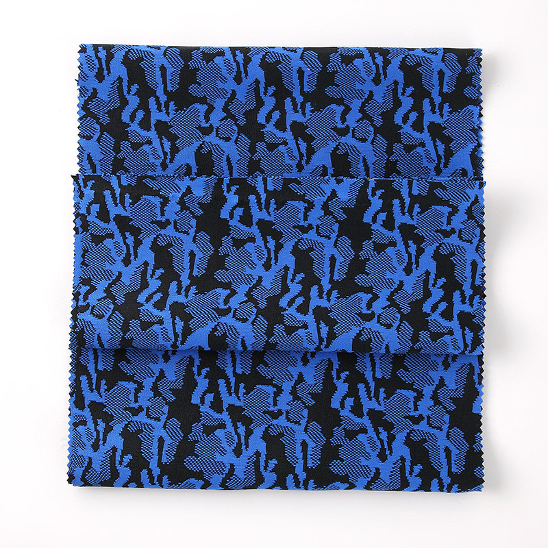 Factory Direct Sales Full Polyester Knitted Jacquard Cloth 3D Fly-Kit Mesh Two-Color Fly Woven Fabric Bags Shoes Material Fabric