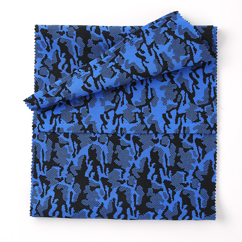 Factory Direct Sales Full Polyester Knitted Jacquard Cloth 3D Fly-Kit Mesh Two-Color Fly Woven Fabric Bags Shoes Material Fabric
