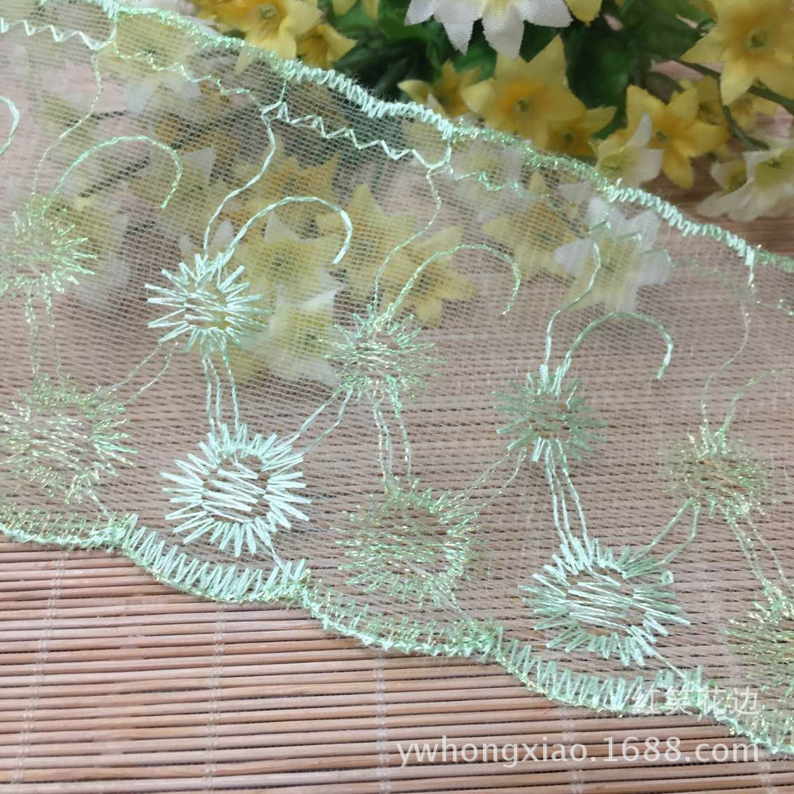 Spot Supply DIY Ornament Accessories Wholesale Unilateral Mesh Note Lace Clothing Accessories Material