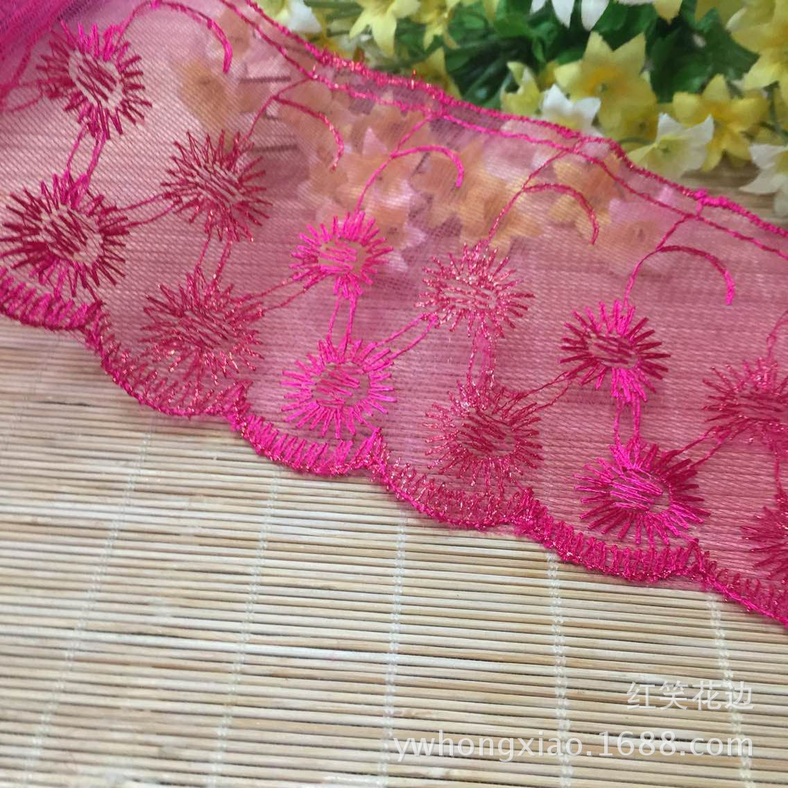 Spot Supply DIY Ornament Accessories Wholesale Unilateral Mesh Note Lace Clothing Accessories Material