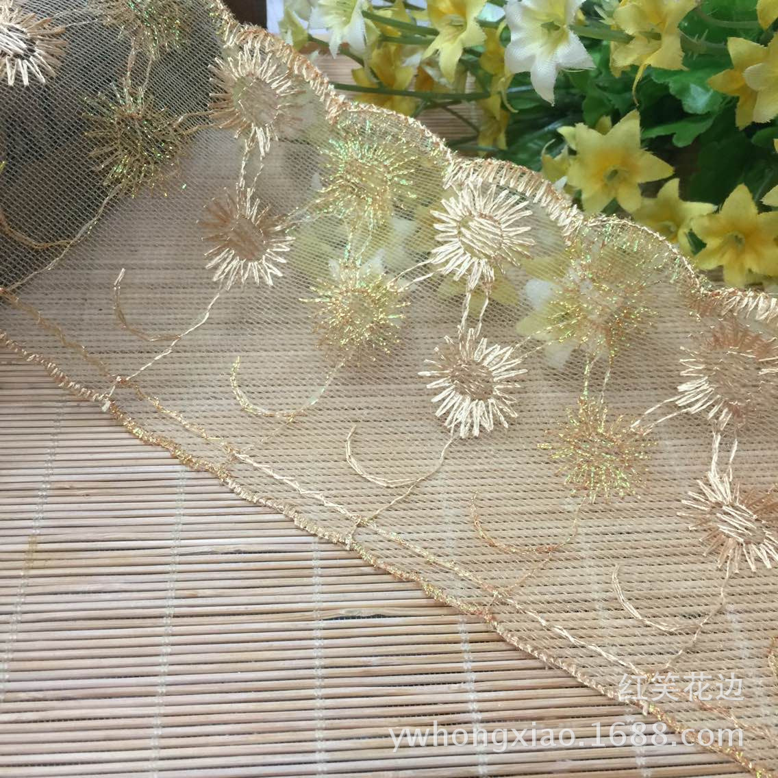 Spot Supply DIY Ornament Accessories Wholesale Unilateral Mesh Note Lace Clothing Accessories Material
