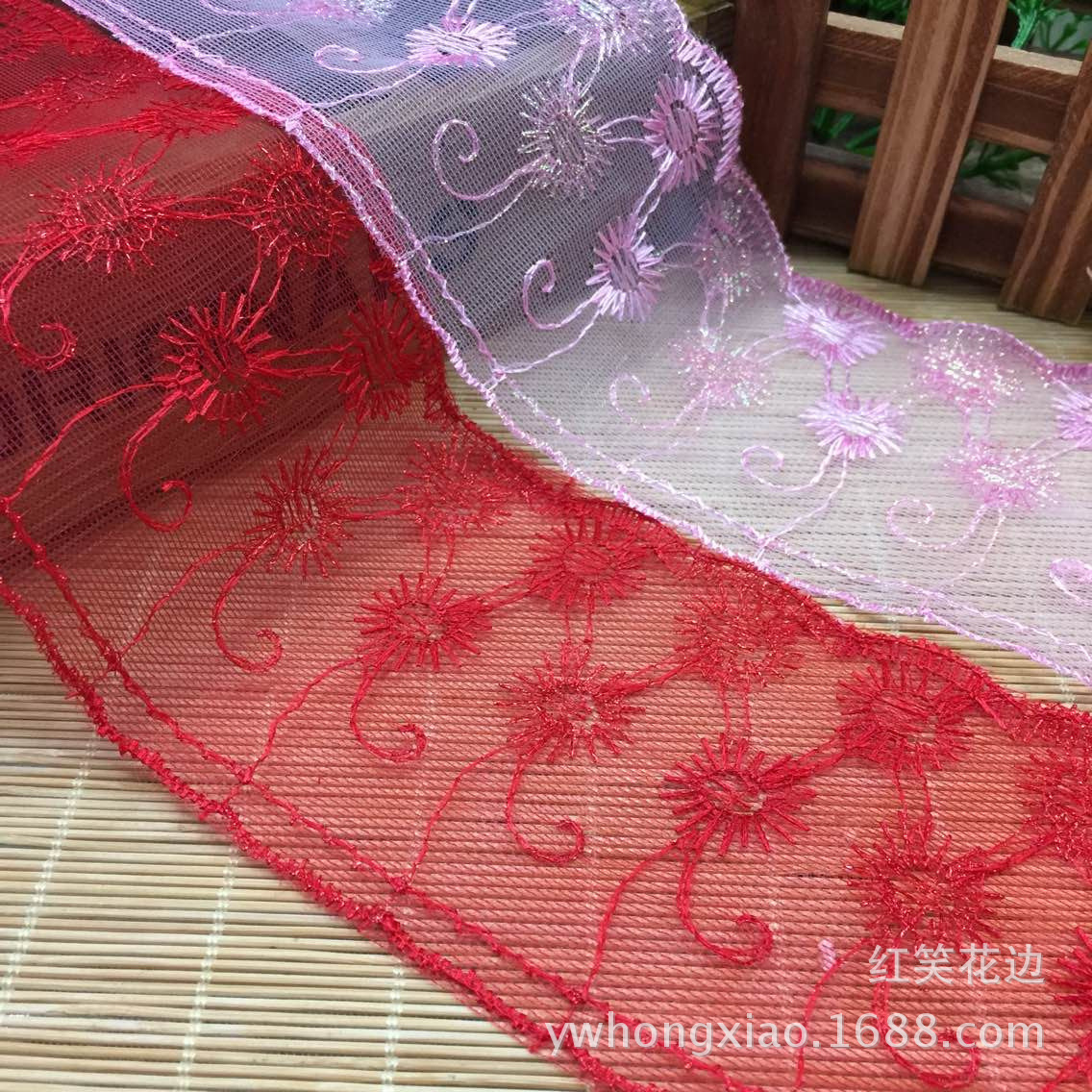 Spot Supply DIY Ornament Accessories Wholesale Unilateral Mesh Note Lace Clothing Accessories Material