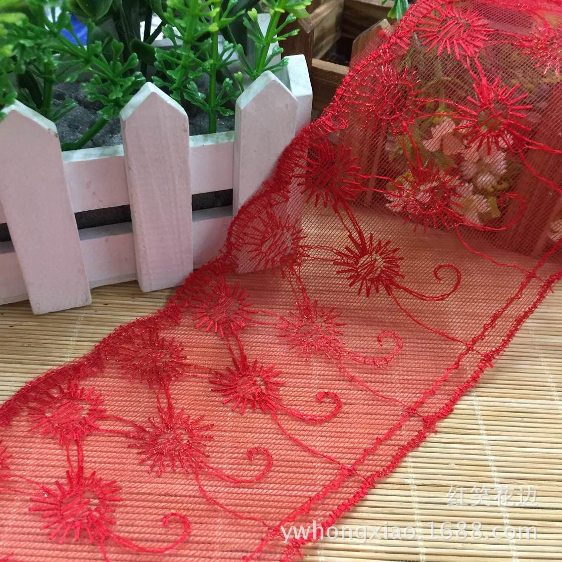Spot Supply DIY Ornament Accessories Wholesale Unilateral Mesh Note Lace Clothing Accessories Material