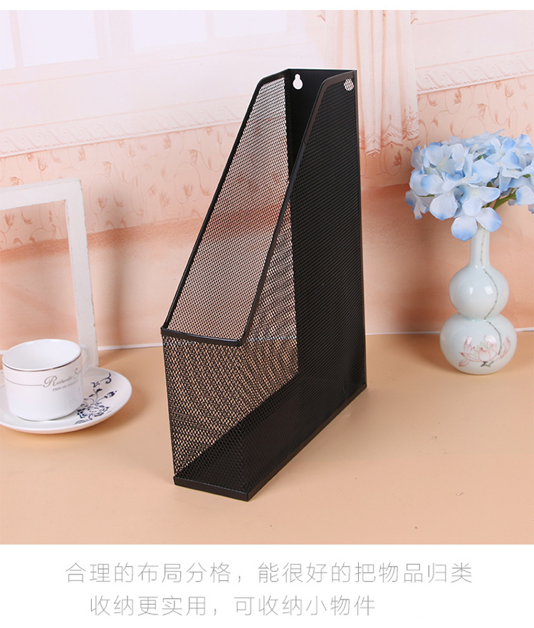 Factory Supply Iron Mesh Desktop Document Storage Storage Management Rack Creative File Material Organizing Shelves Factory Supply Iron Mesh Desktop Document Storage Storage Management Rack Creative File Material Organizing Shelves