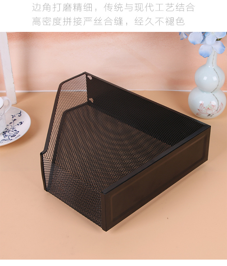 Factory Supply Iron Mesh Desktop Document Storage Storage Management Rack Creative File Material Organizing Shelves Factory Supply Iron Mesh Desktop Document Storage Storage Management Rack Creative File Material Organizing Shelves