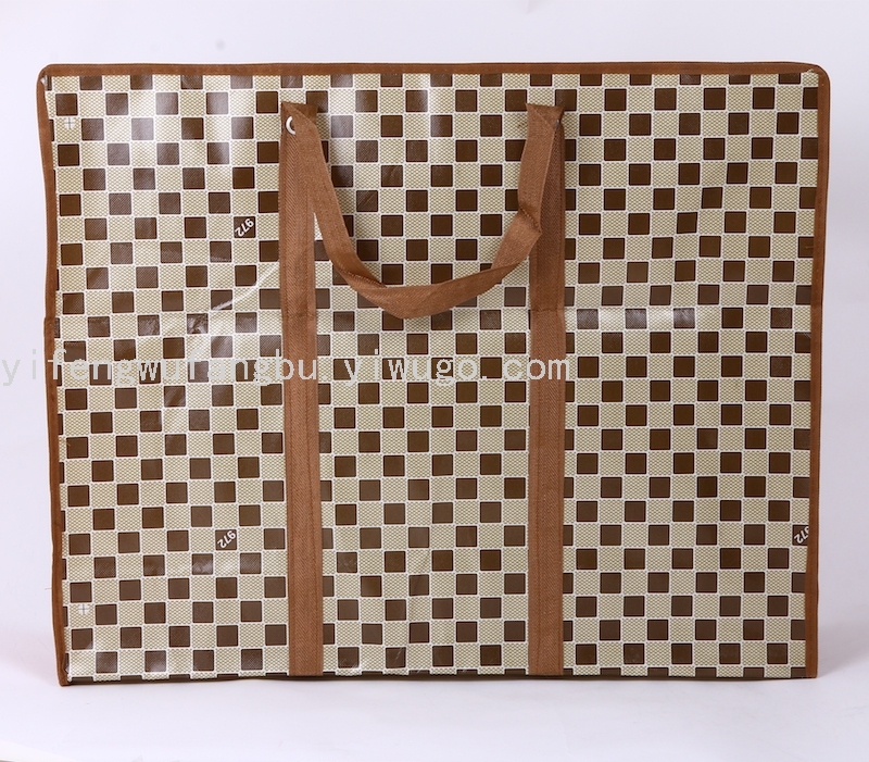 Woven Bag Non-Woven Bag Packing Bag Factory Direct Sales Webbing Winding Bottom Non-Woven Bag