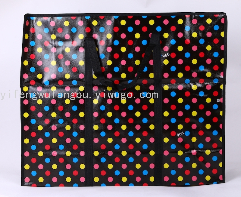 Woven Bag Non-Woven Bag Packing Bag Factory Direct Sales Webbing Winding Bottom Non-Woven Bag