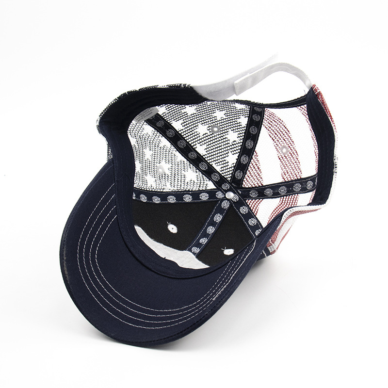 RPET Material New Summer Mesh Hat Breathable Lightweight Baseball Cap Printing Embroidered Peaked Cap Custom Logo Factory
