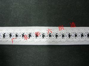 Nylon nylon polyester with symmetrical teeth side webbing lace between factory direct
