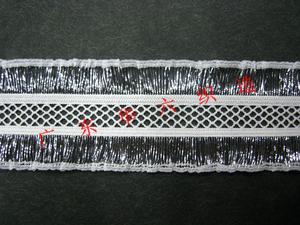 nylon gold silver double nylon polyester fungus mesh webbing elastic elastic
