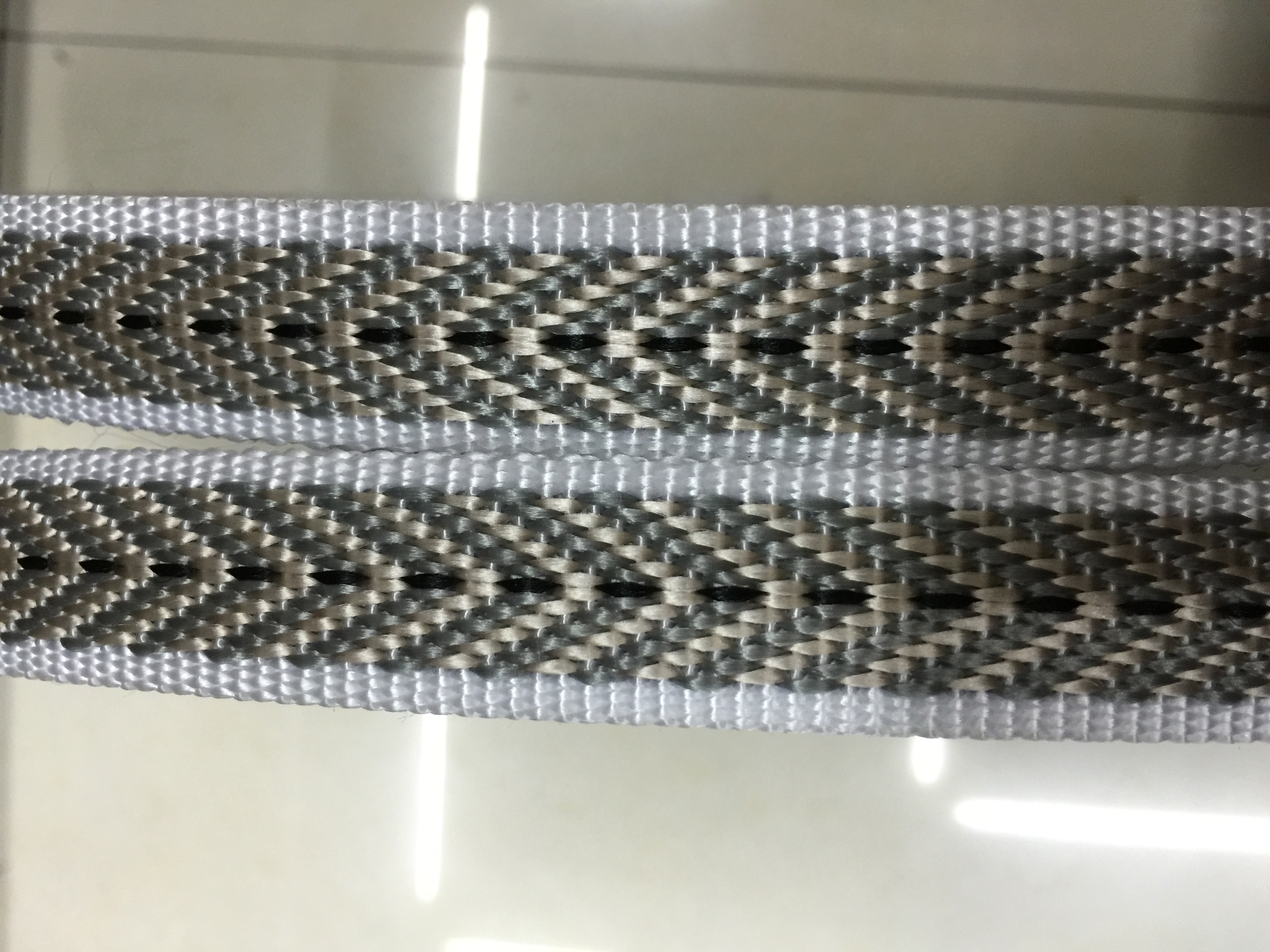 PP webbing nylon webbing-like double-sided color herringbone thickened produced from the lowest price is highly recommended